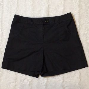 Ann Taylor Classic Black Cotton Blend Shorts - Size 4
